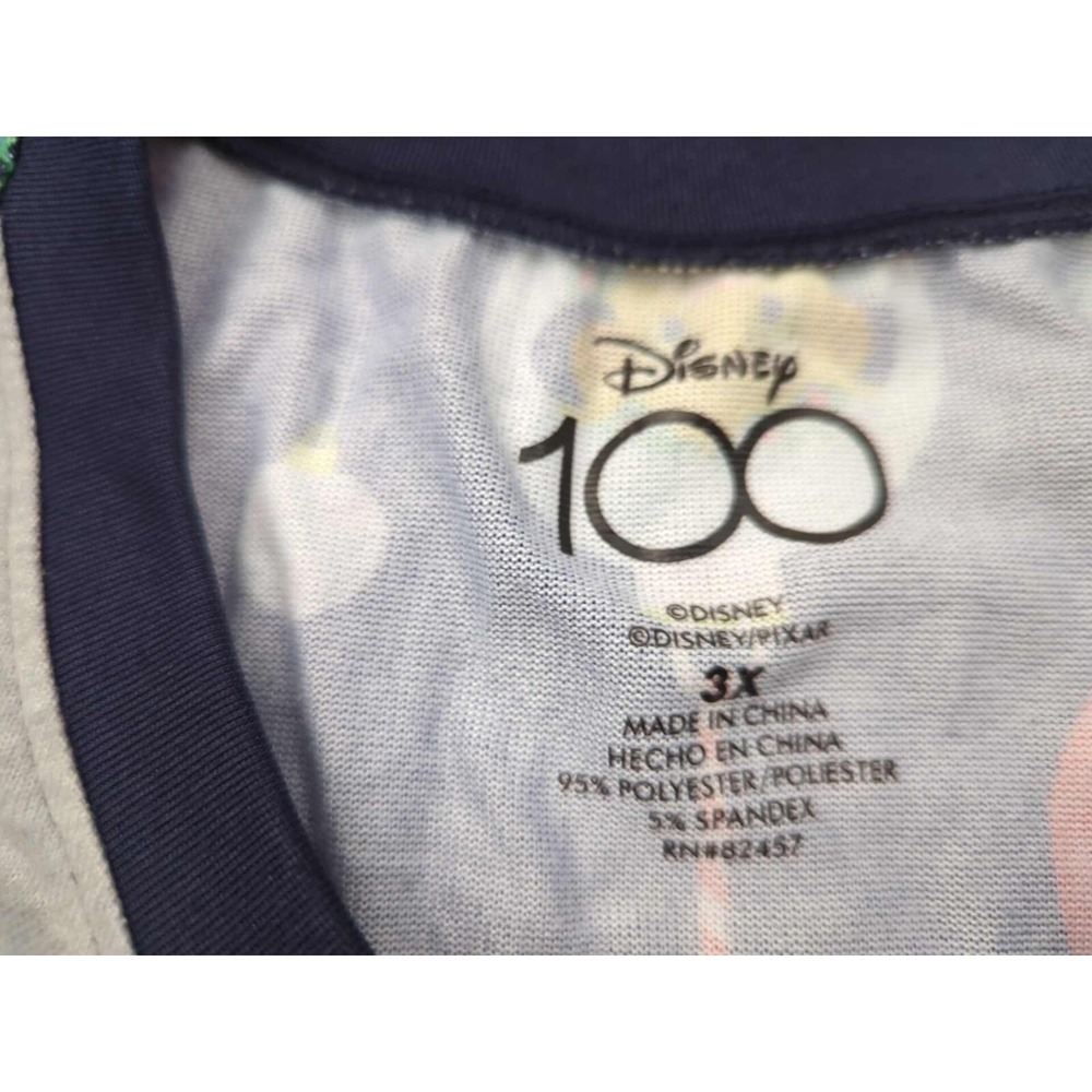Disney 100th Anniversary Pajama Set Womens 3X PLUS Blue Sleepwear - Picture 2 of 13